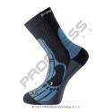 MERINO turistické ponožky černo modrá šedá 